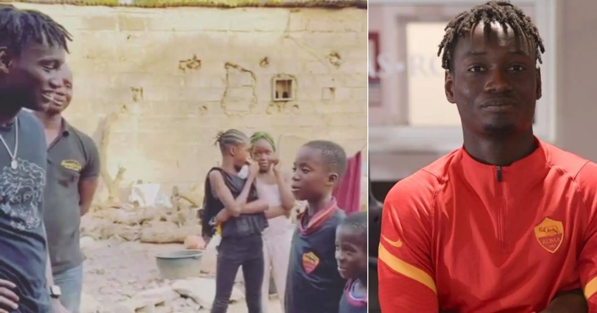 Darboe vero romanista! Il centrocampista insegna l’inno giallorosso ai bimbi del Gambia