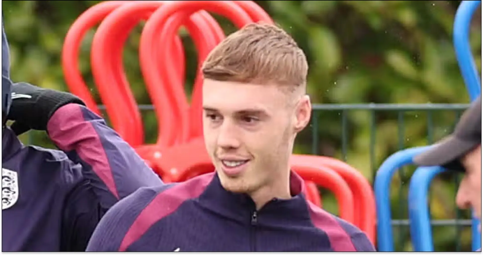 Cole Palmer back in England training