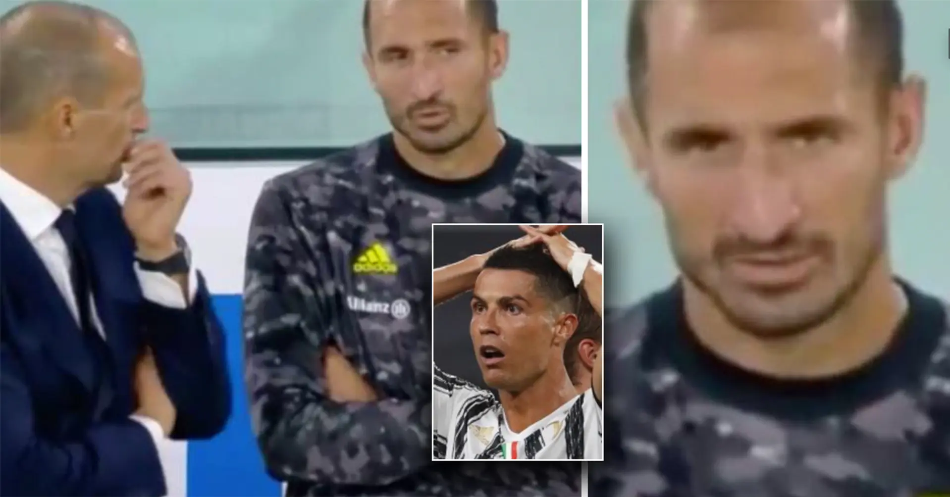 Caught on camera: Giorgio Chiellini speaks about Juve squad after Cristiano's departure