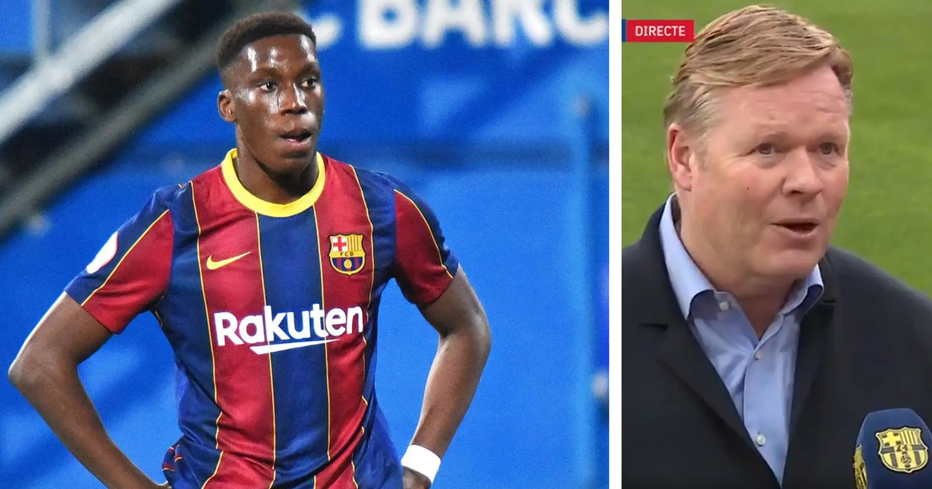 Koeman showers Ilaix Moriba with praise after youngster's remarkable cameo vs Sevilla