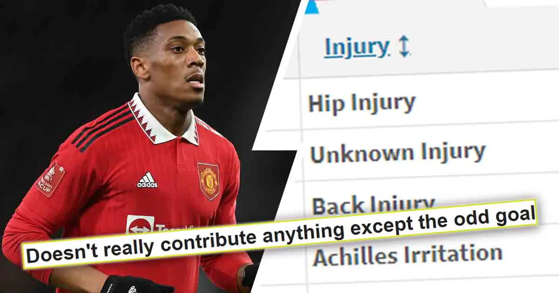 'Is he a player or member of the medical team?’: Man United fans give clear verdict on Martial's future