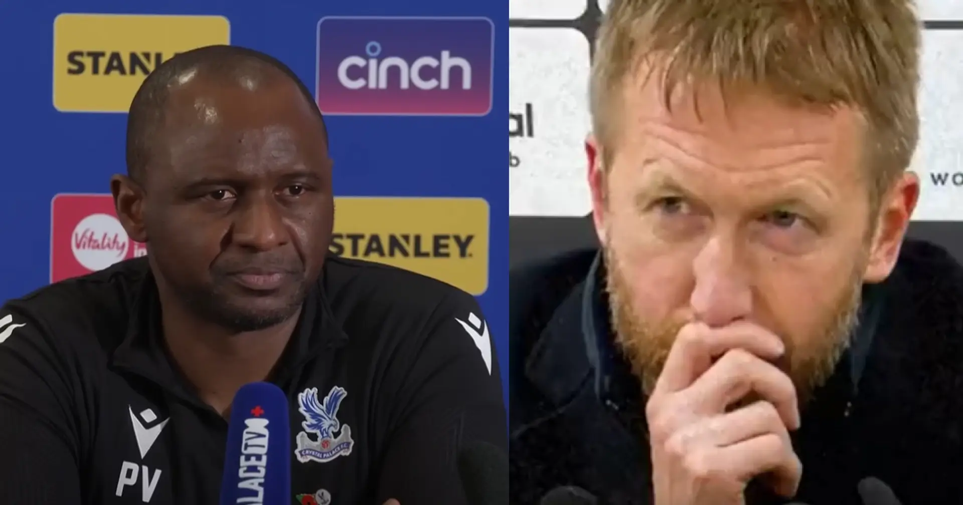 Palace boss Vieira: 'Ref wasn't at his best, lots of important decisions against us'
