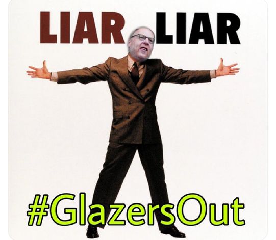 Glazer liars out #GlazersOut #GlazersFullSaleNOW @ManUtd @BucsFoundat