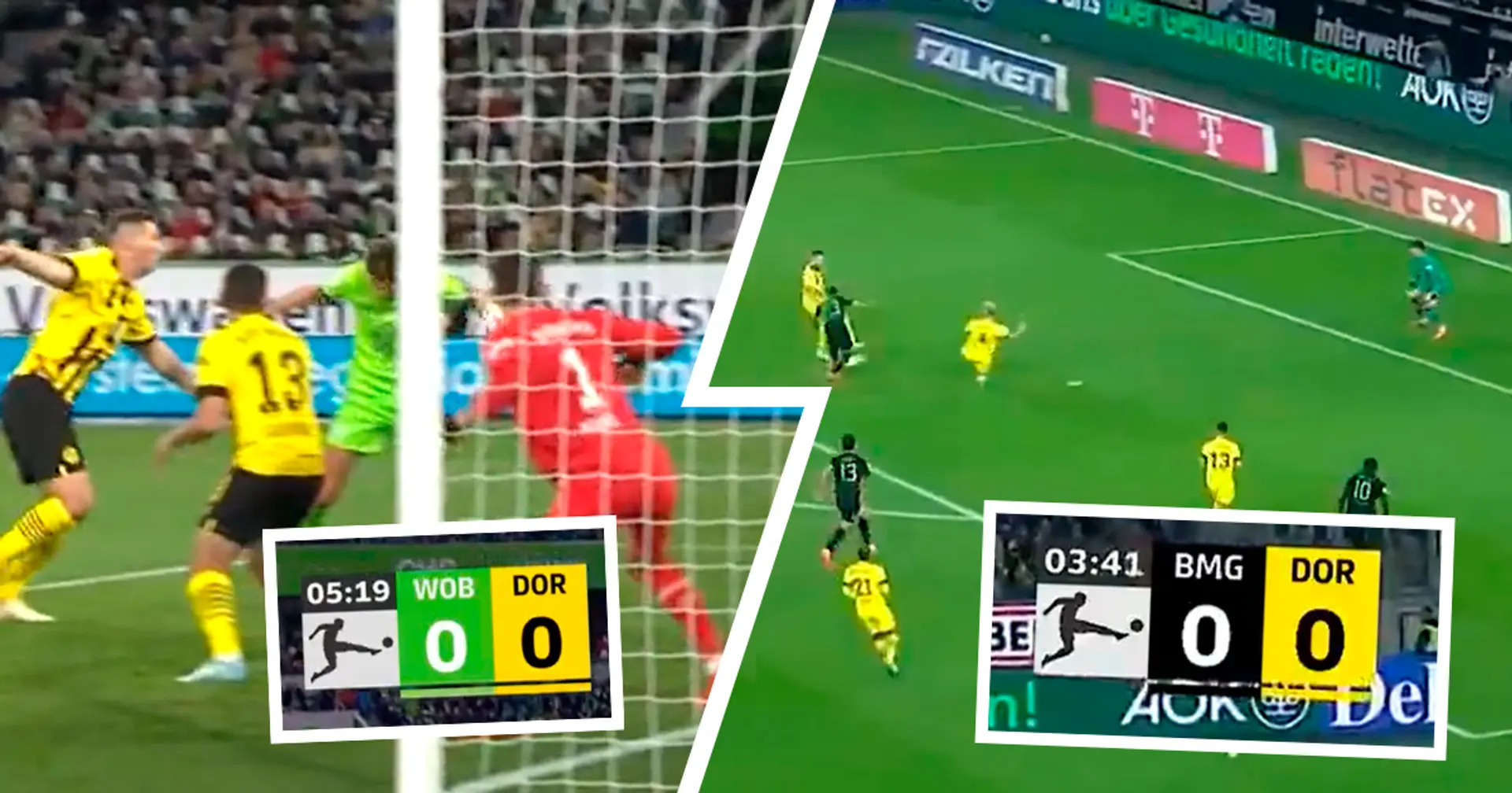 6. Minute gegen Wolfsburg, 4. Minute gegen Gladbach: Dortmund kassiert WIEDER ein frühes Gegentor 😡