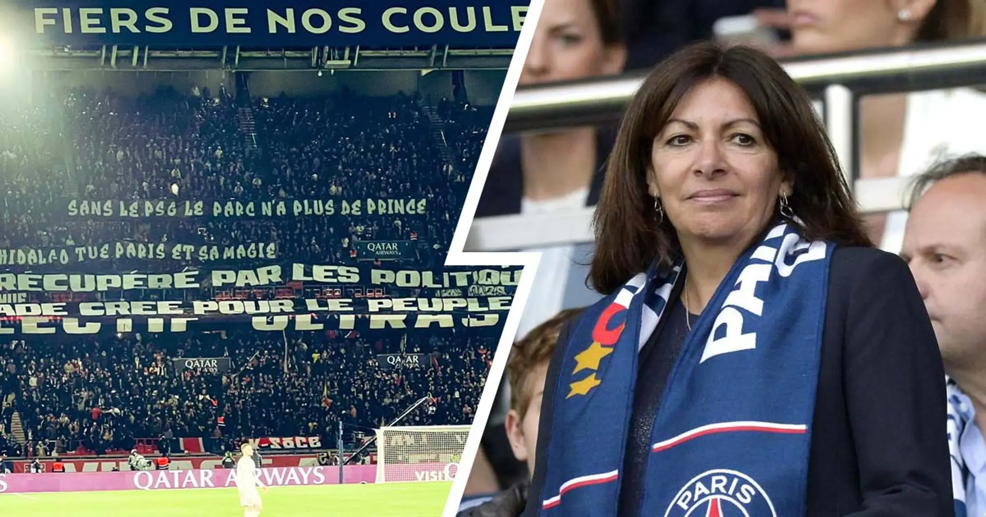 "Sans le PSG le Parc n'a plus de Prince", les supporters du PSG manifestent leur colère envers Anne Hidalgo