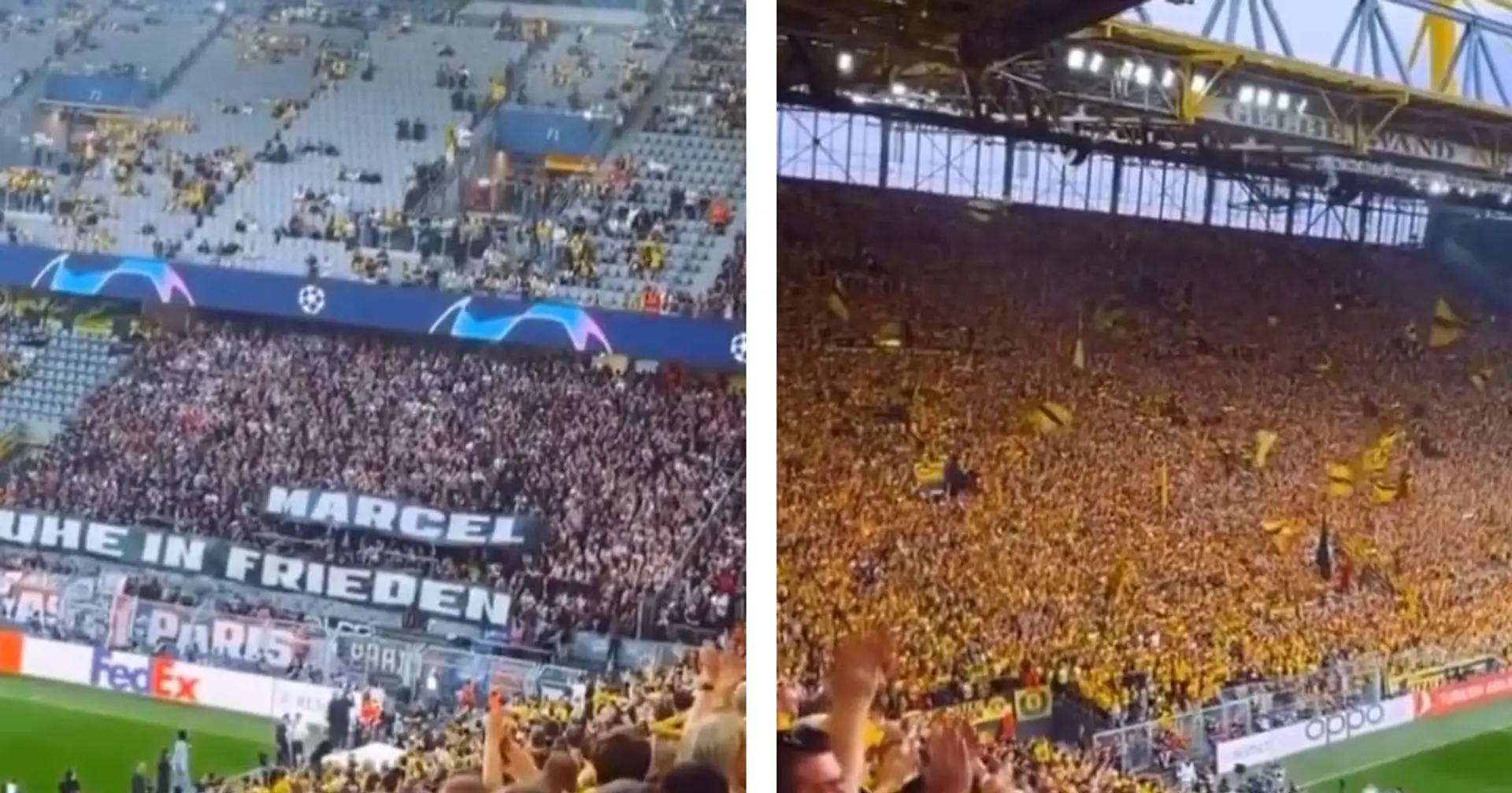 Moment de communion : le PSG rend hommage à un supporter de Dortmund décédé