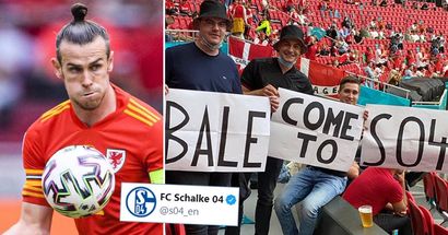 Le Schalke 04 trolle Gareth Bale alors que leurs fans l'encouragent à rejoindre le club