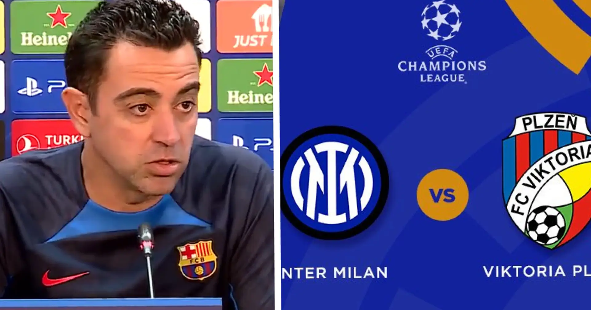 Xavi reveals what Barca dressing room plans to do during Inter vs Plzen clash