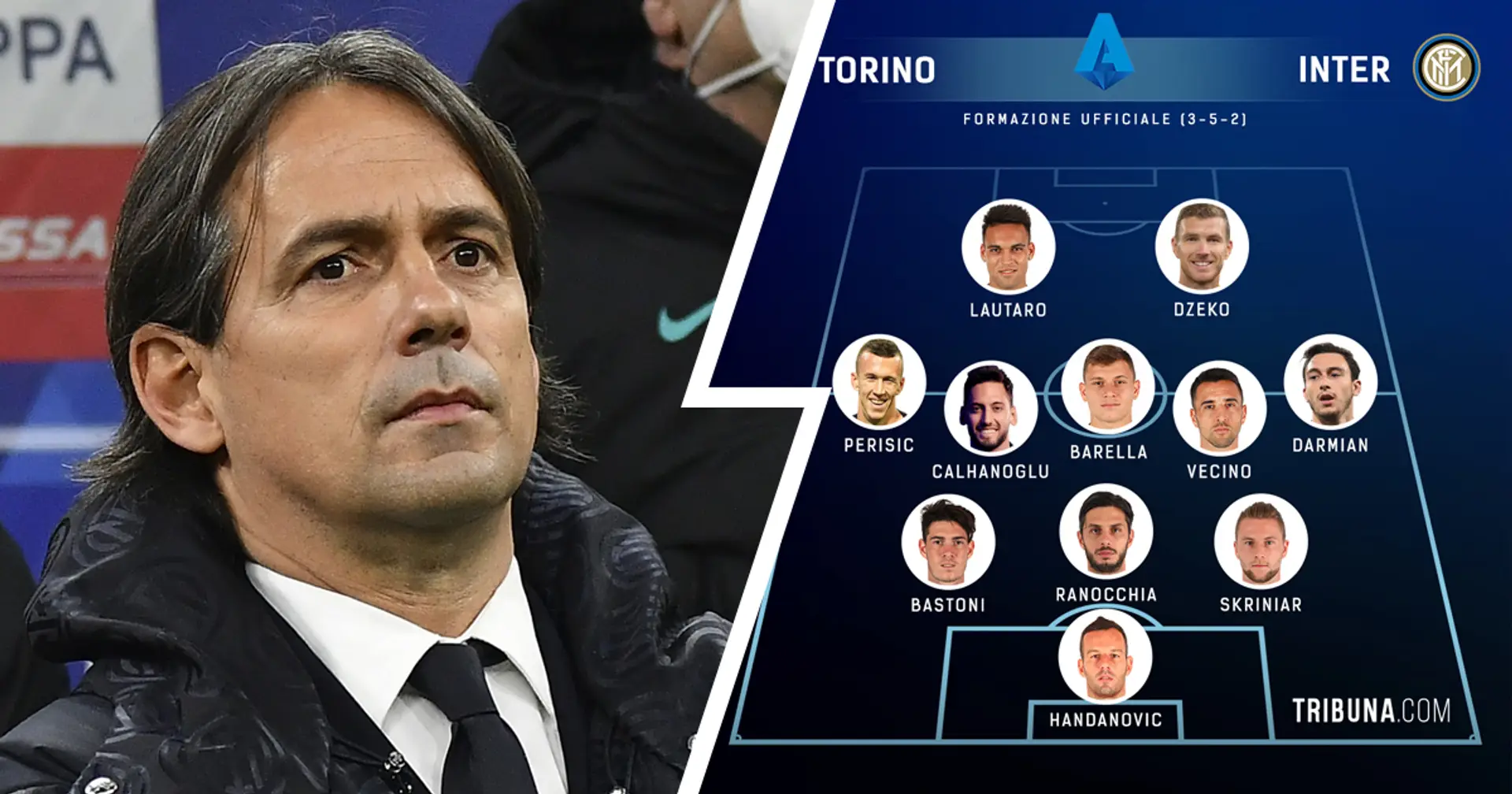 UFFICIALE| La formazione scelta da Inzaghi per la sfida con il Torino: Vecino e Ranocchia dal 1', c'è Lautaro