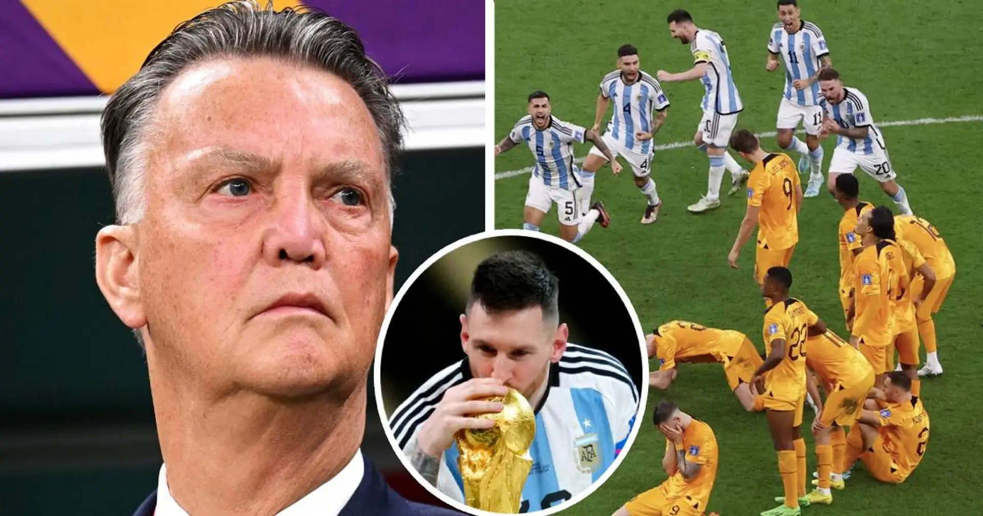 "Messi devait devenir champion du monde" : Van Gaal affirme que la défaite des Pays-Bas contre l'Argentine était truquée