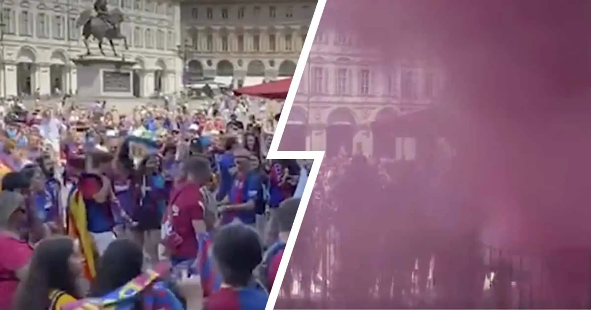 Barca fans conquer Turin ahead of Women's Champions League final (video)