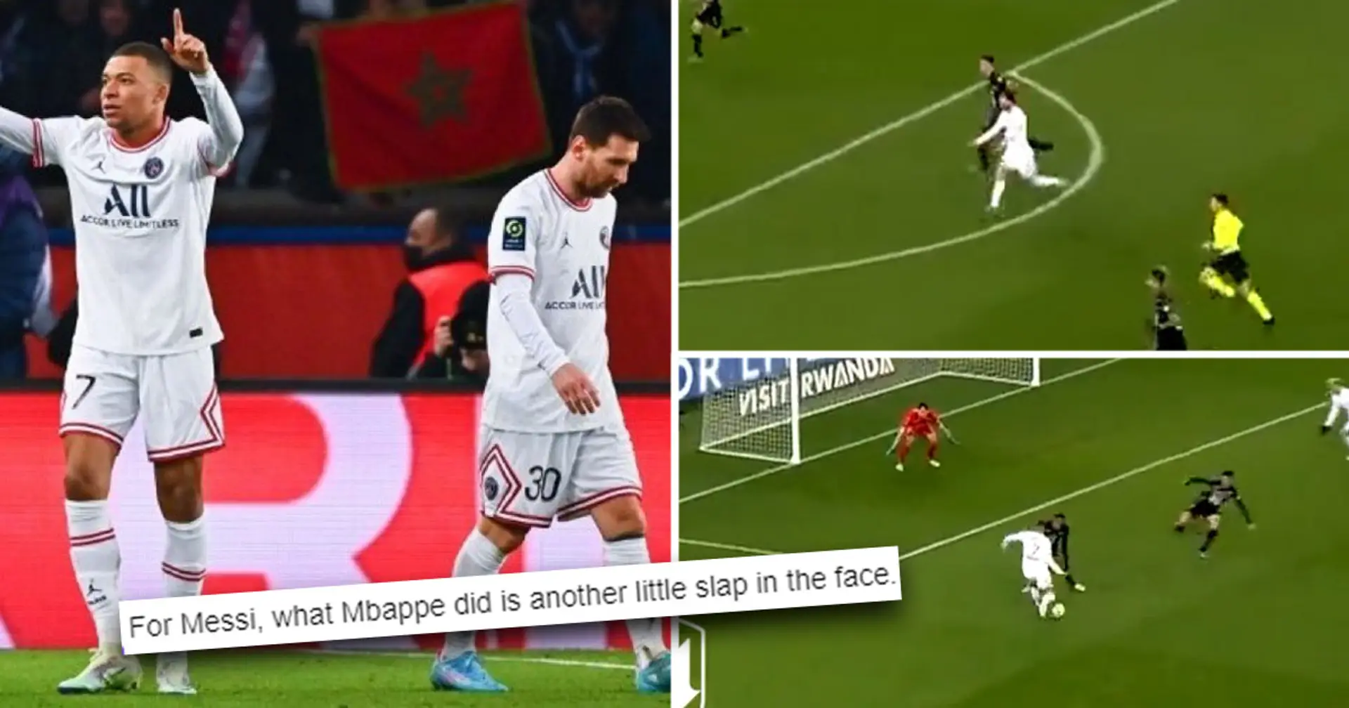 Messi appears frustrated at 'arrogant' Mbappe who refuses to cut back and goes for goal himself 
