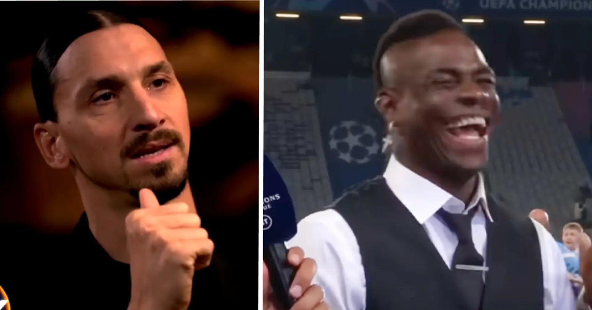 Balotelli brutally replies ex-Barca striker Ibrahimovic after he criticized his career