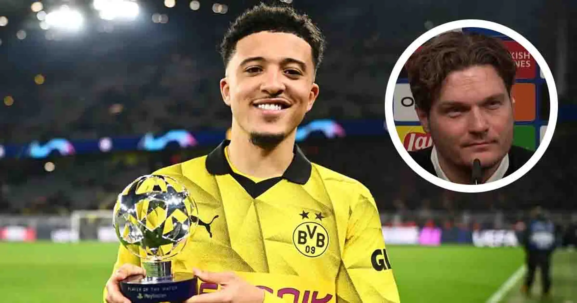 'A player that needs to smile': Borussia Dortmund coach gives verdict in Sancho after UCL heroics