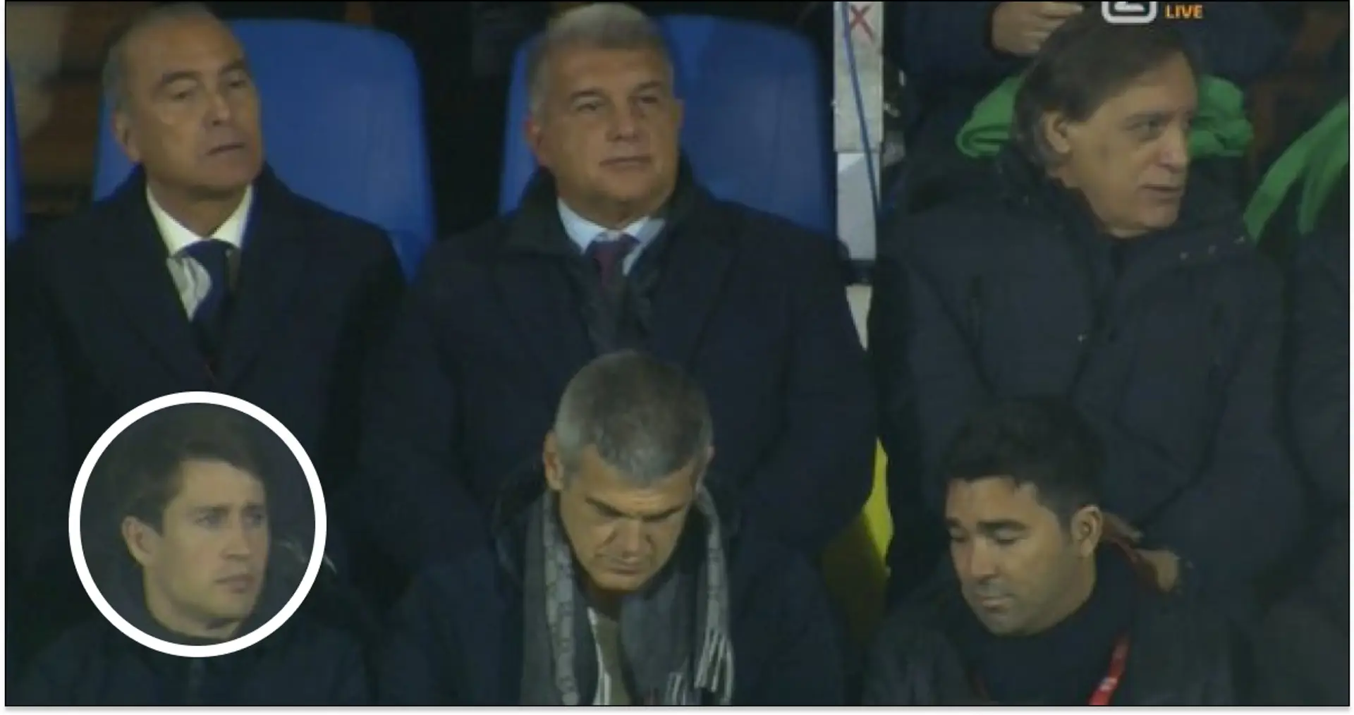 What was Bojan Krkic doing next to Laporta at Unionistas game?