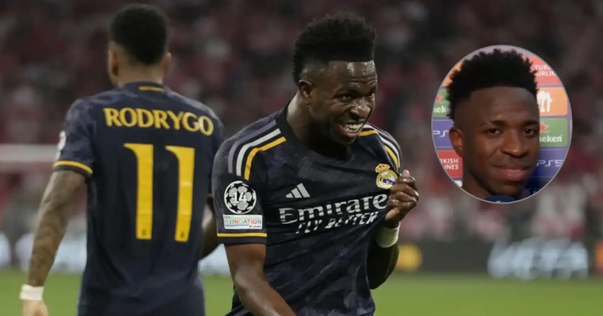 Vinicius explains why it was 'easy' to score against Bayern Munich