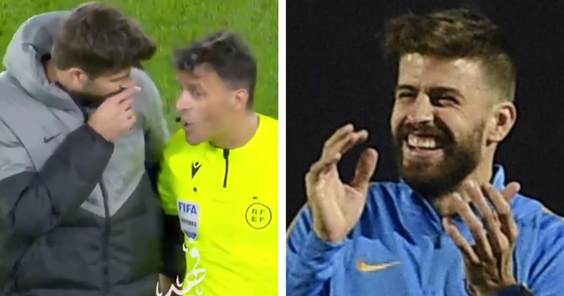 Pique hit with four-match ban for ‘verbally abusing’ Gil Manzano in Osasuna outing – he won’t even serve it