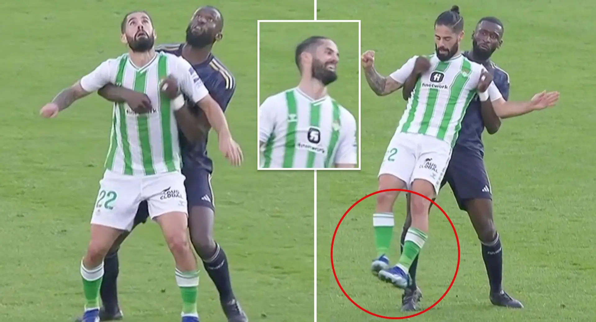 Spotted: Rudiger lifts Isco off the ground — what happens next