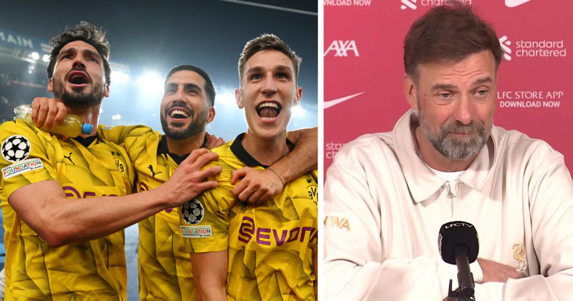 Jurgen Klopp reacts to former team Dortmund reaching Champions League final