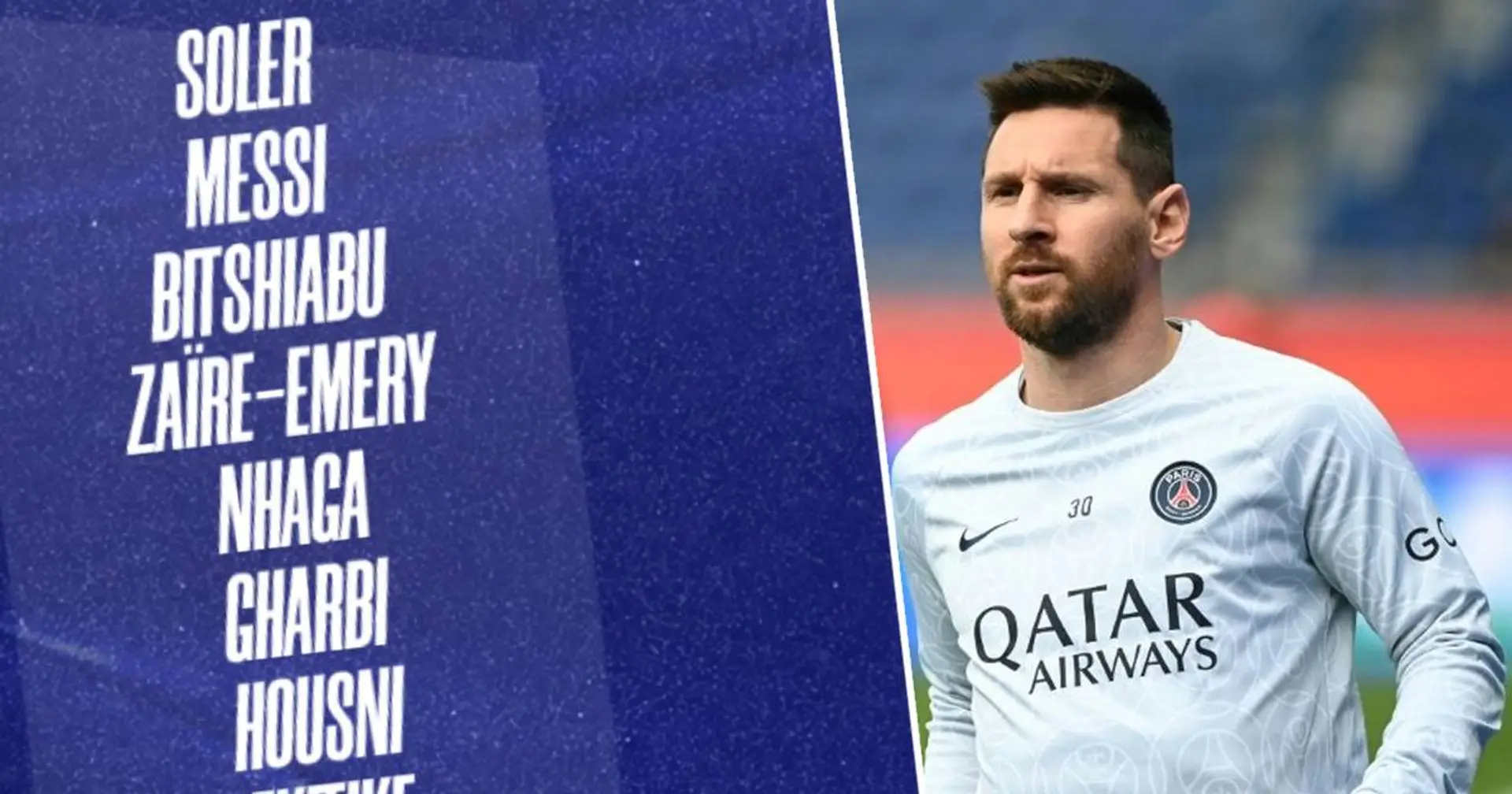 Leo Messi de retour alors que le PSG annonce un groupe de 21 joueurs pour affronter Ajaccio