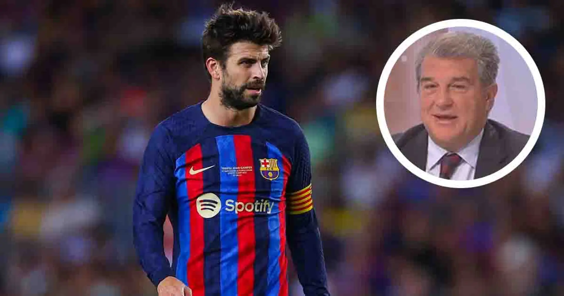 Will Pique be allowed to take part in Barca's La Liga title celebrations? Laporta answers