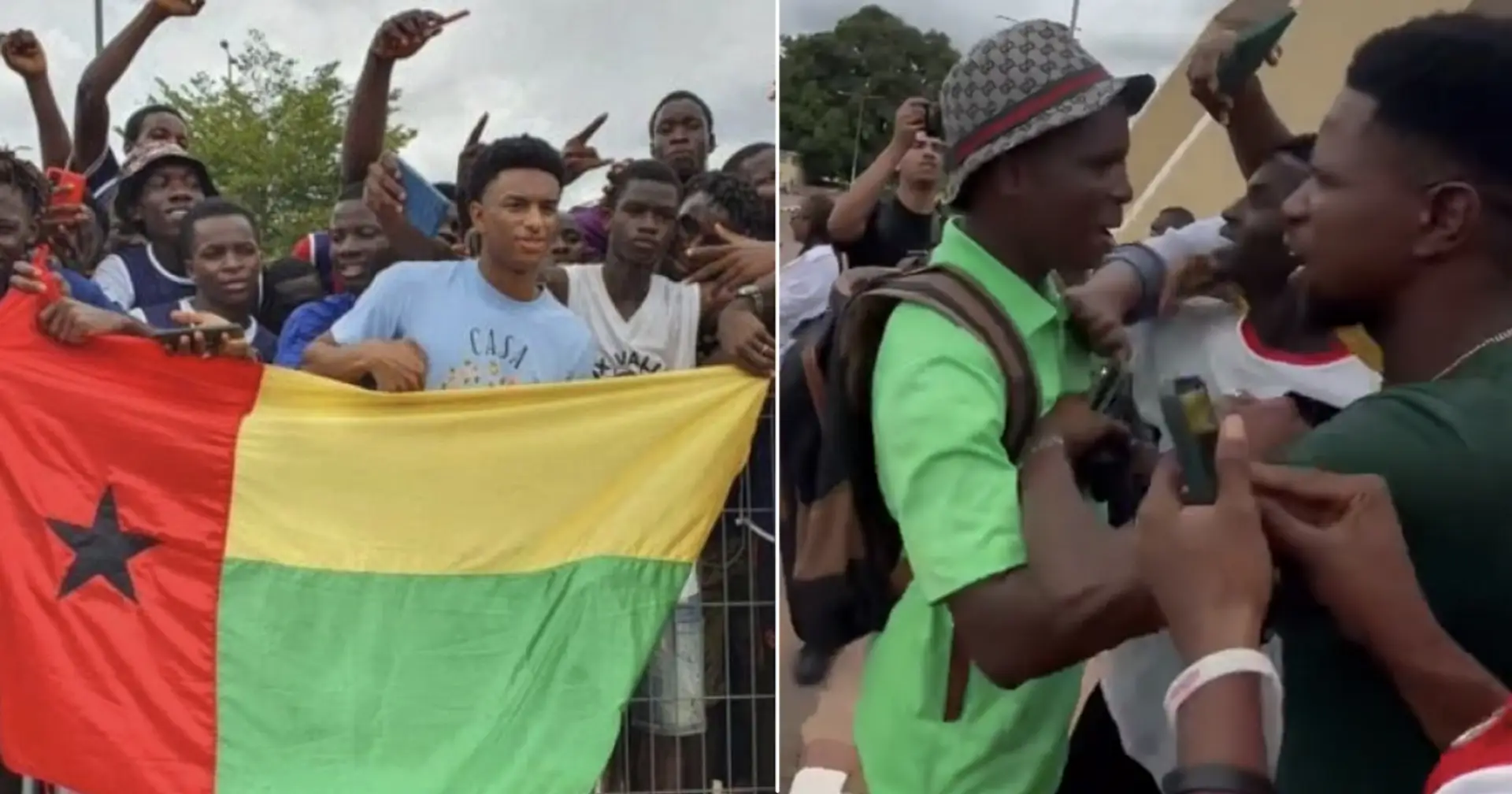 Balde travels to Guinea-Bissau, receives crazy welcome: best pics