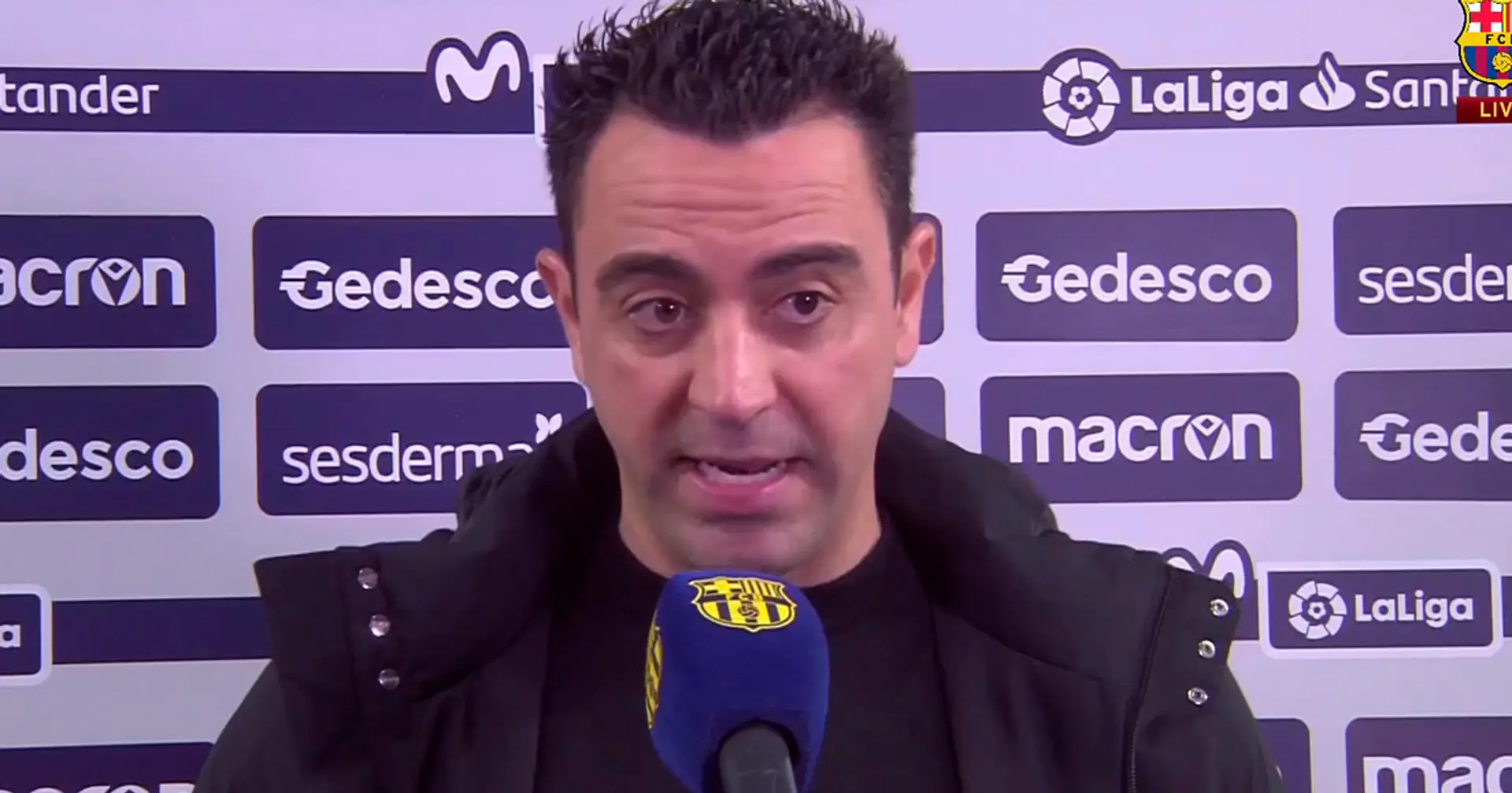 'Verdaderos profesionales': Xavi nombra a 2 jugadores que marcaron la diferencia ante el Levante