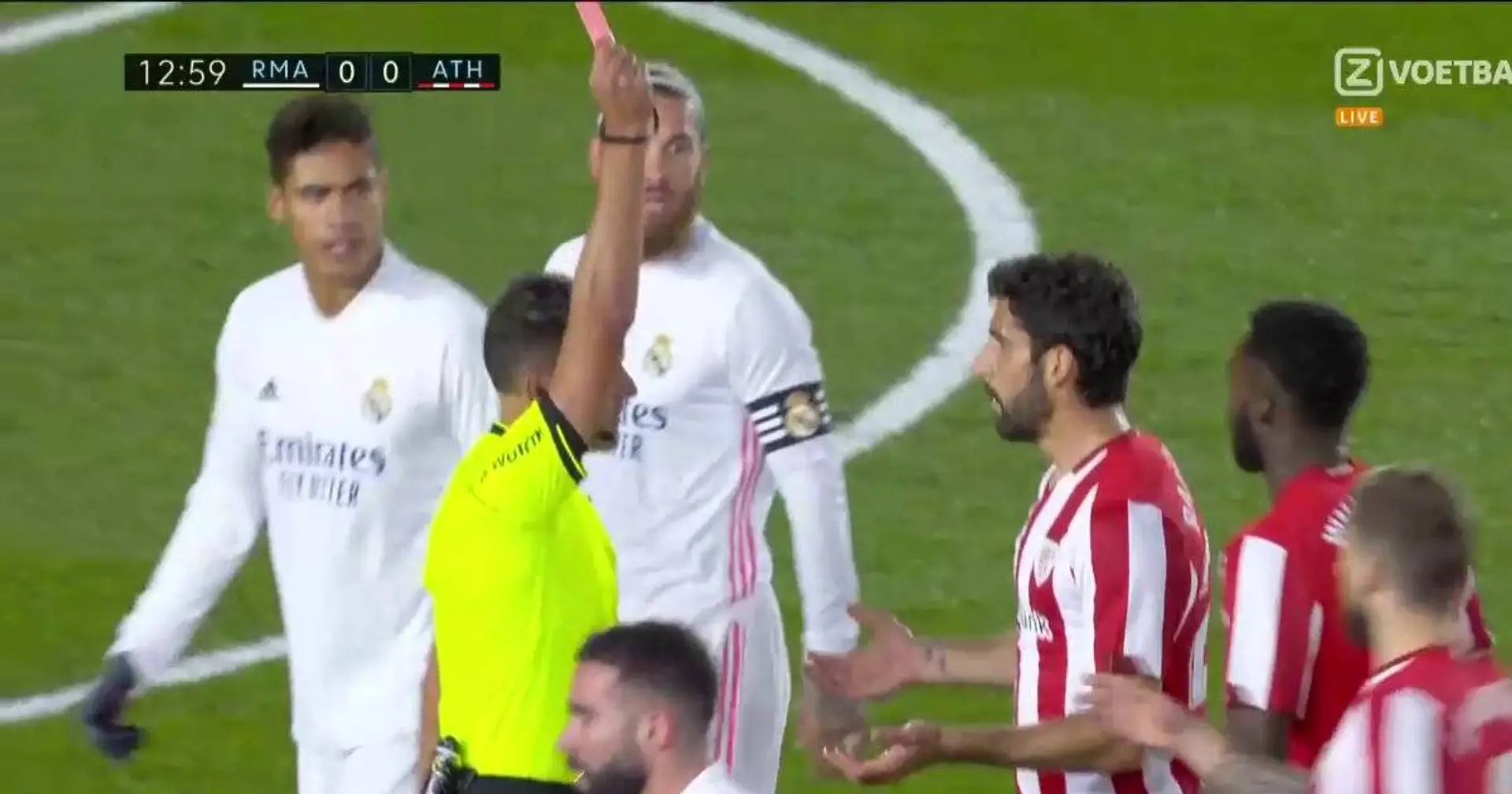 'Absolute clown': Madrid fans troll Raul Garcia who gets sent off in 13th minute after 2 attempts to kill Kroos