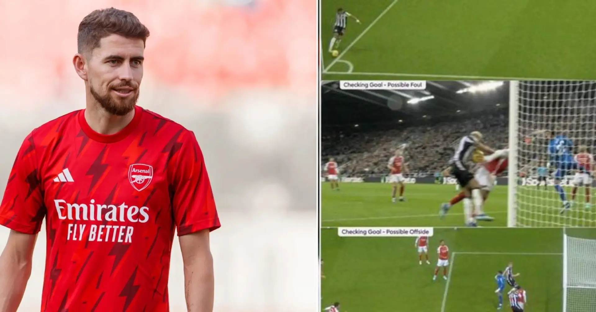 Jorginho becomes first Arsenal player to react to controversial Newcastle defeat