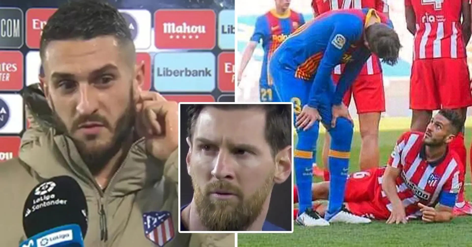 'Es un loco': Koke revela una hilarante pregunta que le hizo Piqué antes del tiro libre de Messi