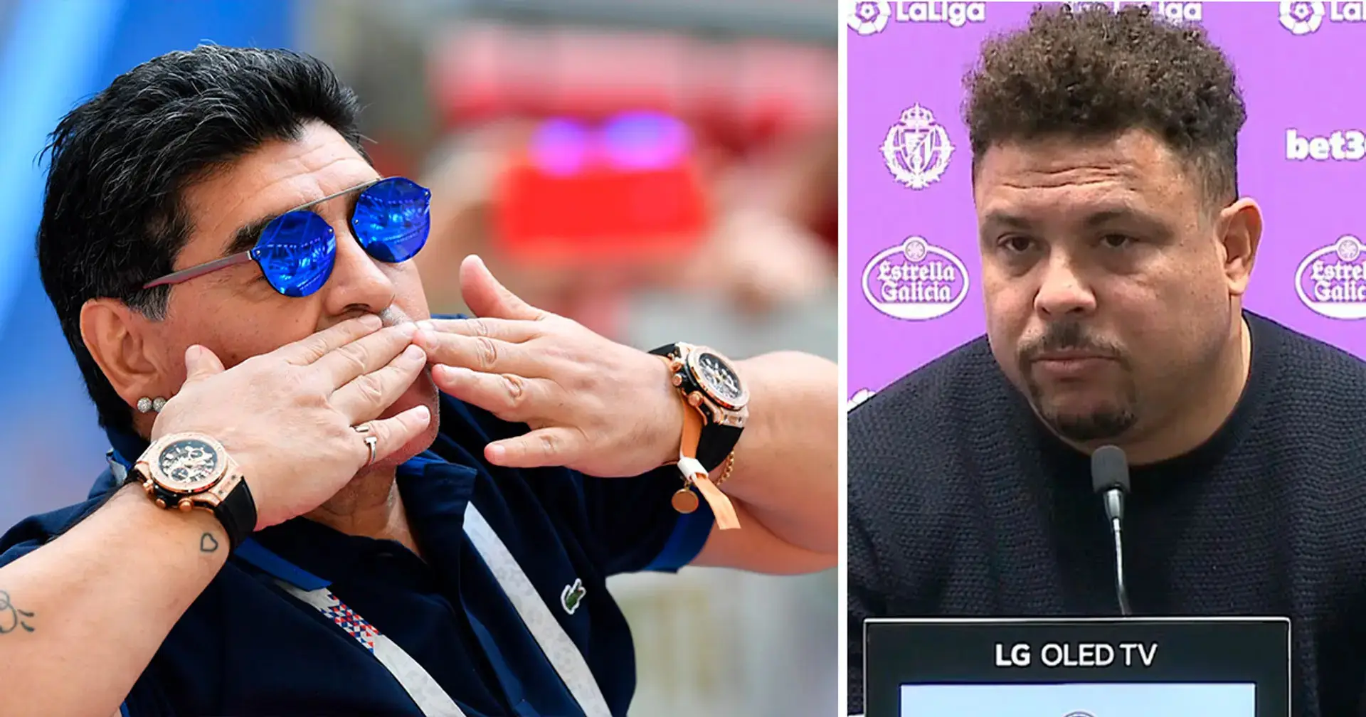 'Desde entonces no se los había quitado': el brasileño Ronaldo revela la verdadera razón por la que Diego Maradona usaba dos relojes 