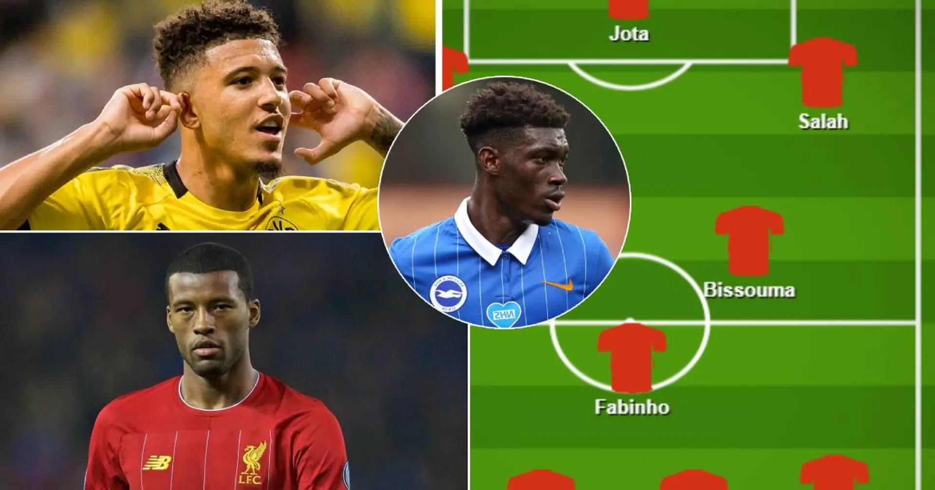 Sancho or Bissouma in? 4 ways Liverpool could line up in midfield next season with Wijnaldum's exit