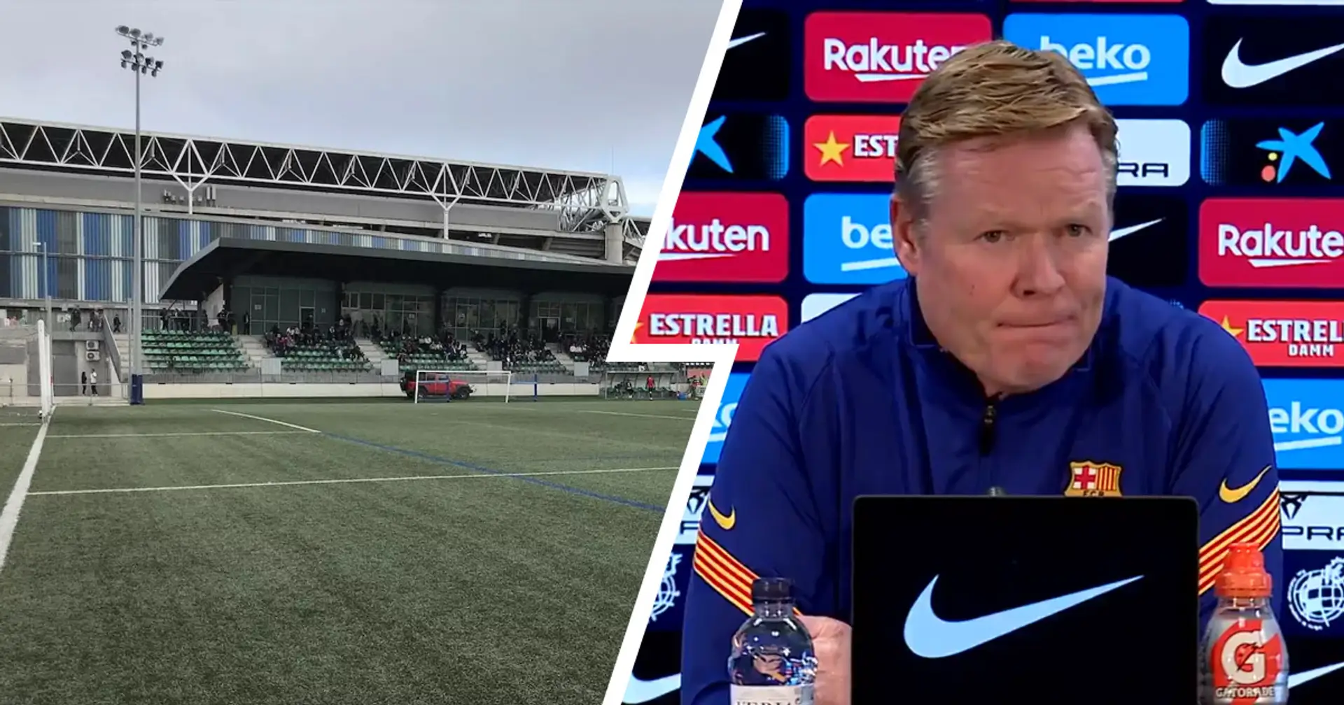 'It's not football for me': Koeman not a fan of playing on artificial pitch at Cornella