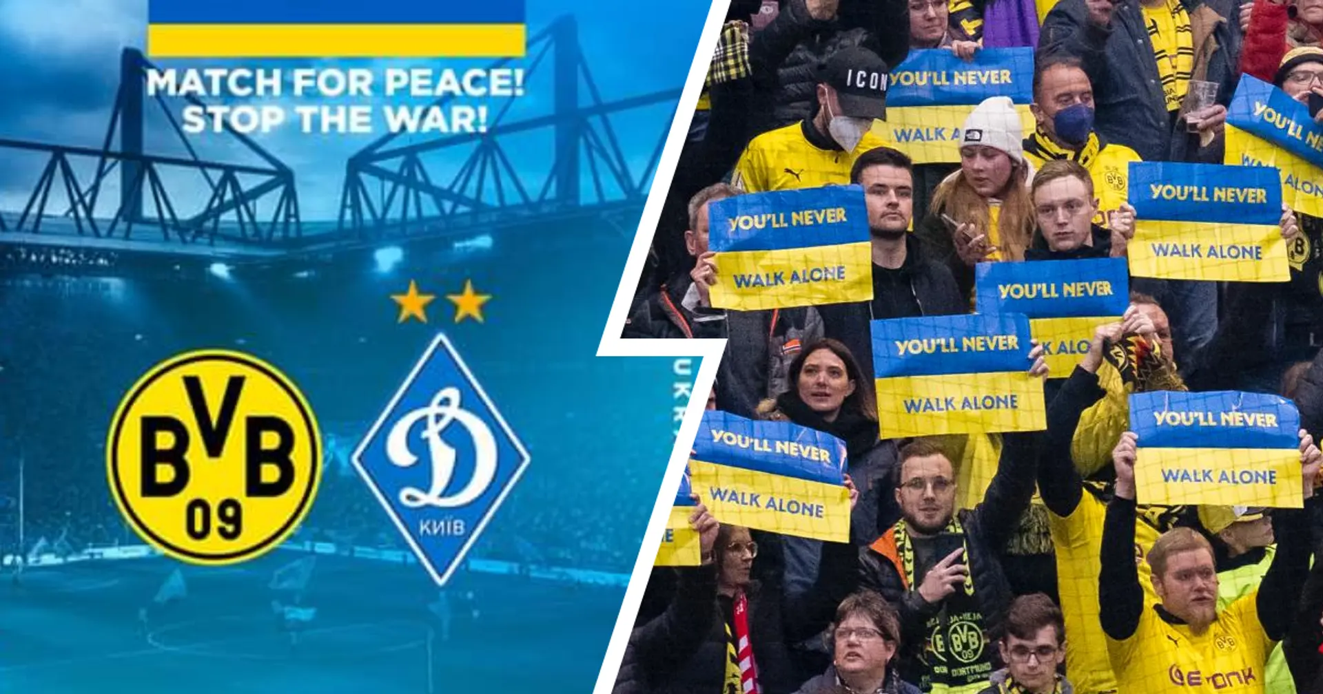 BVB bestätigt das Benefizspiel vs. Dynamo Kyiv am 26. April! Damit wird die Hilfe für die Ukraine gesammelt