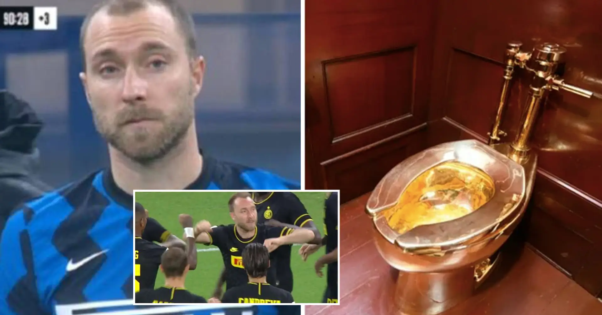Christian Eriksen awarded Golden Toilet as the worst foreign player in Serie A in 2020