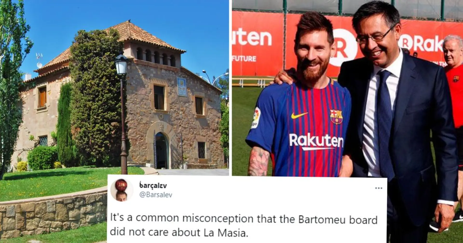 ''C'est une idée fausse que Bartomeu ne se souciait pas de La Masia'': un fan du Barça explique l'écart dans la production de l'académie, il termine sur une note positive