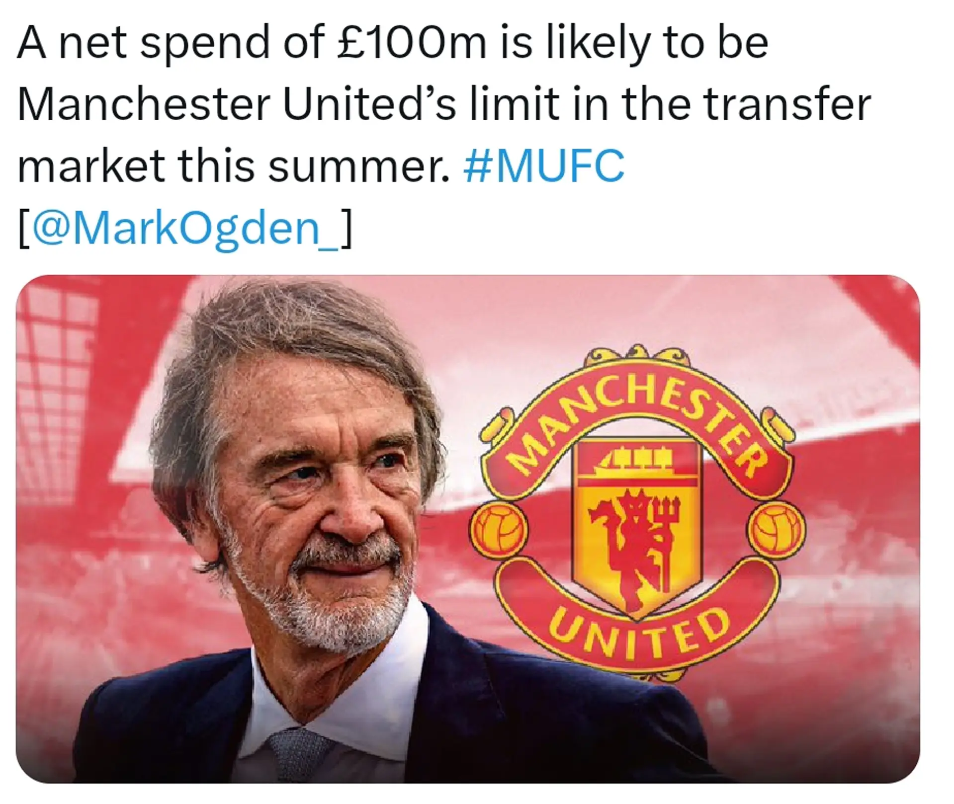 That would be 1.5 good players #GlazersOut #RatcliffeOut