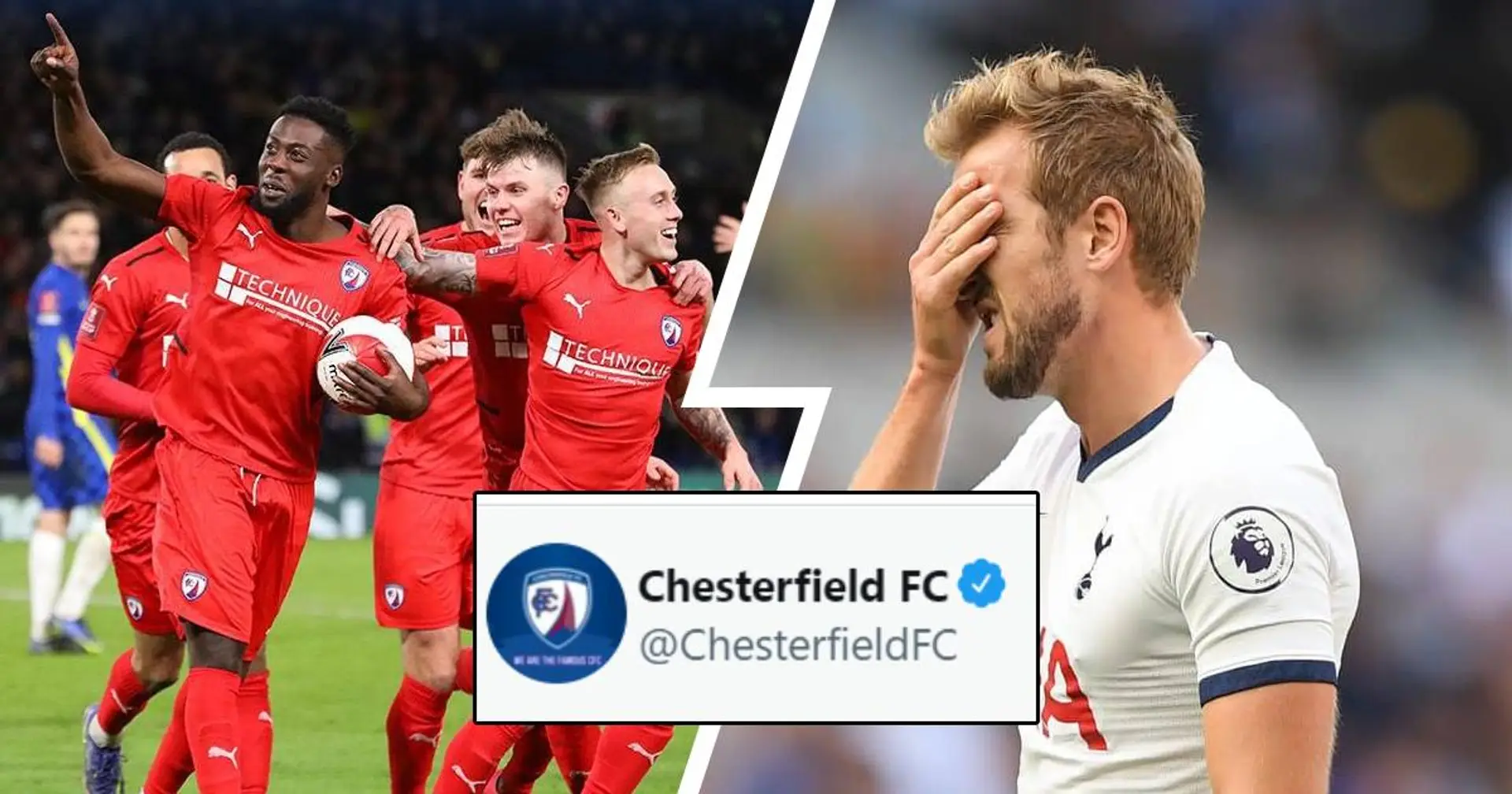 Chesterfield brutally mock Spurs on Twitter after goalless defeat against Chelsea