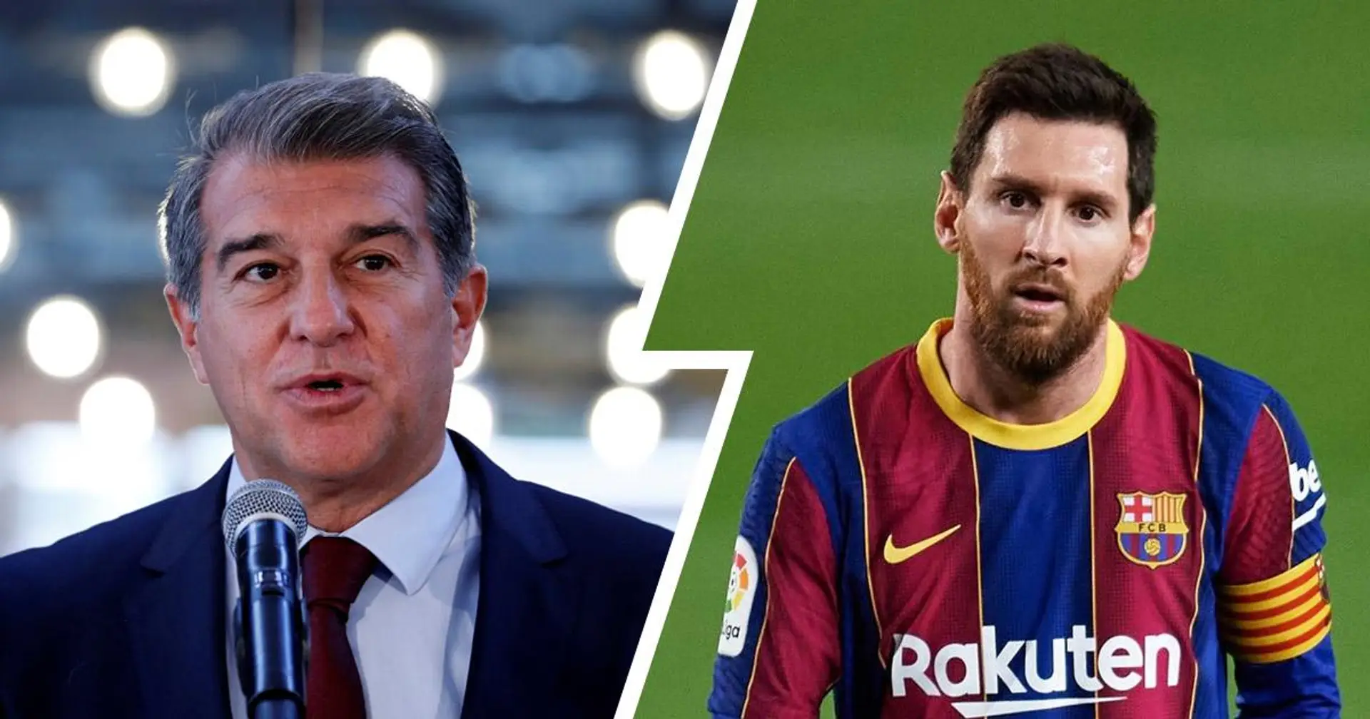 La finalización del contrato de Messi no preocupa a Joan Laporta - explicado en un minuto