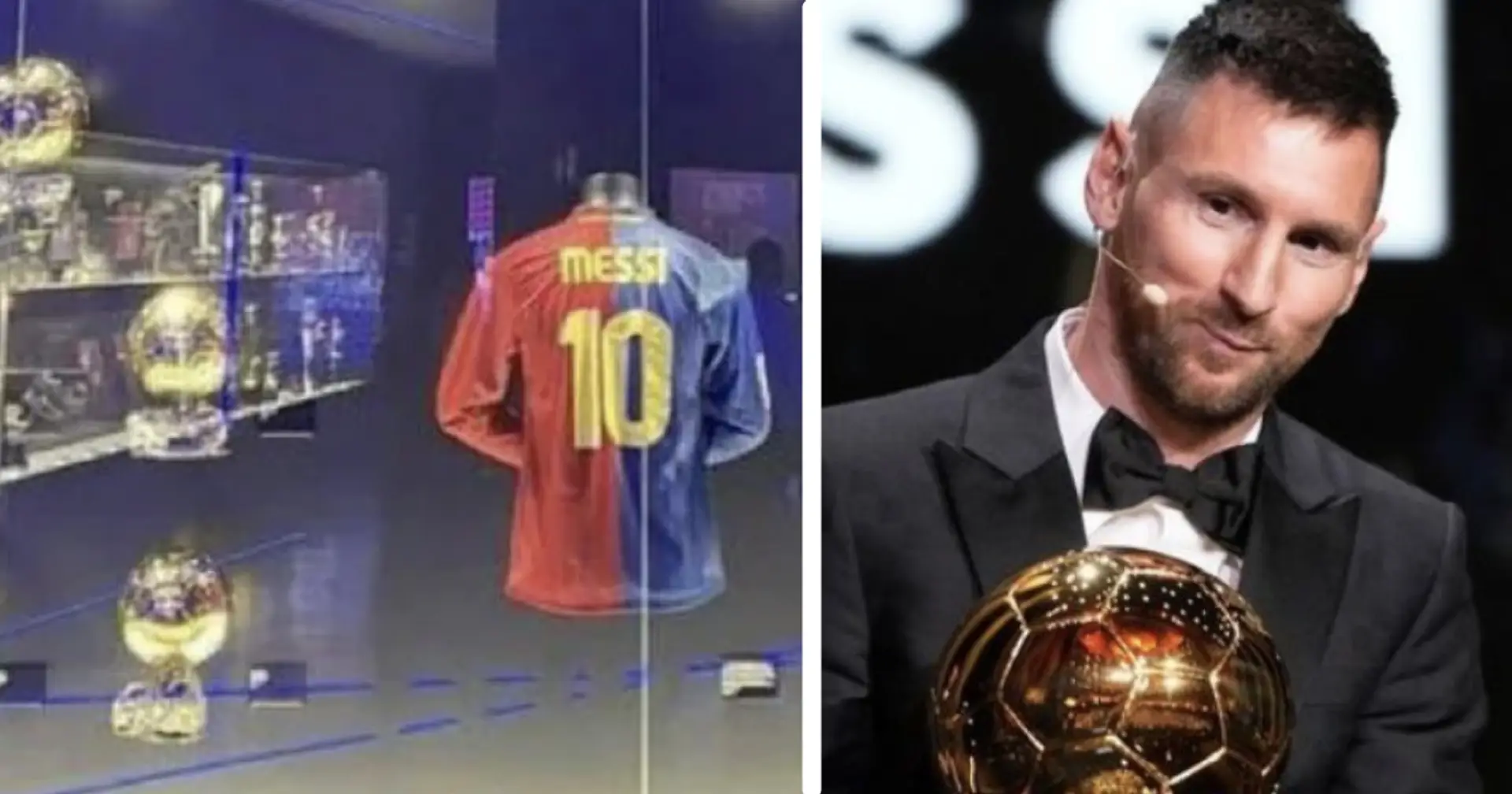 Cómo luce la 'sala Messi' del Barça después de que Leo le regalara al club su octavo Balón de Oro