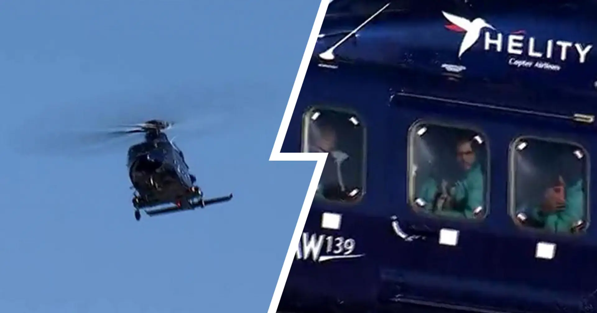 Best pics and vids as Barca players arrive in Ceuta by helicopter