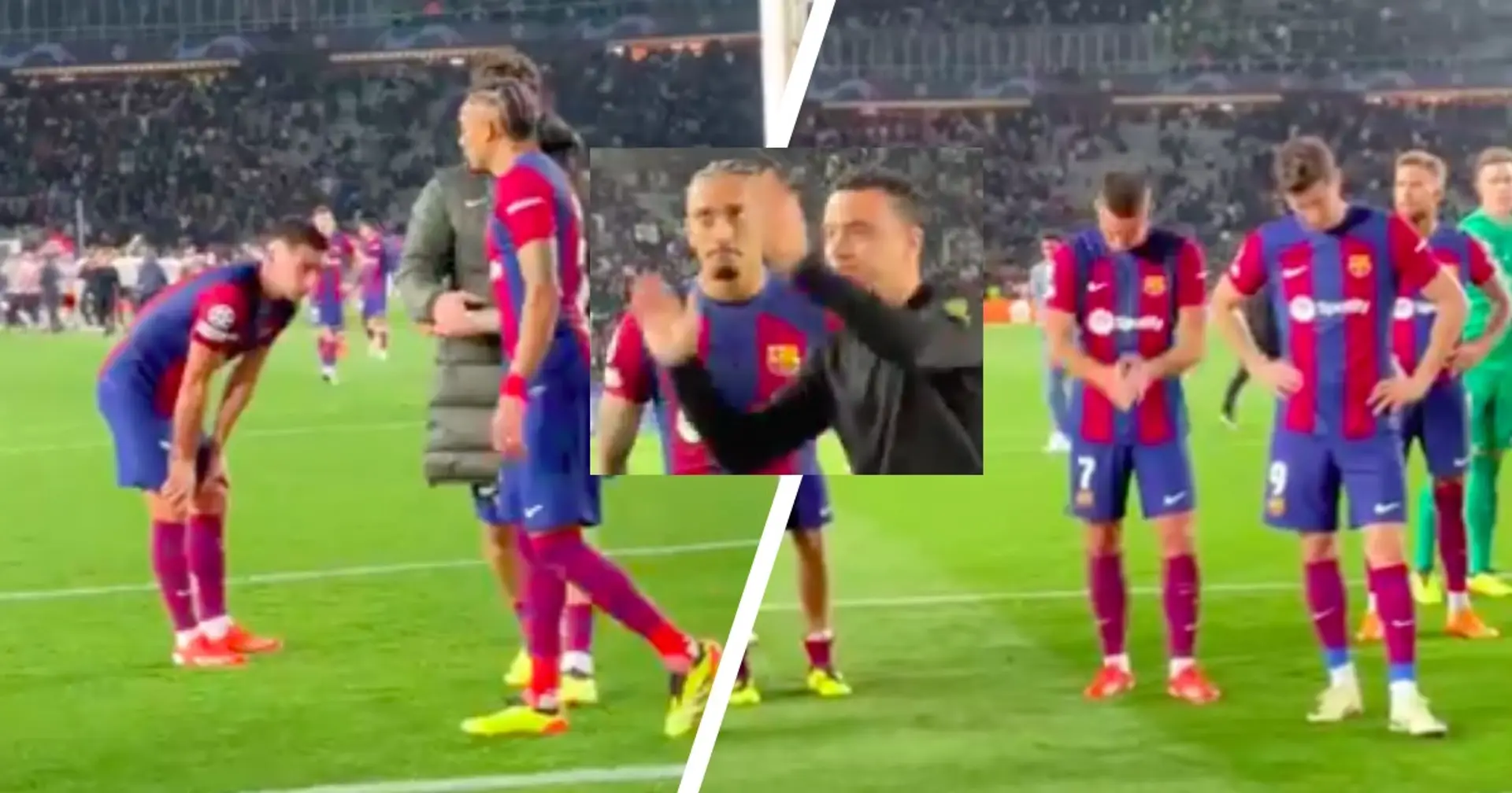 VIDEO: Barca players show class after Champions League elimination 