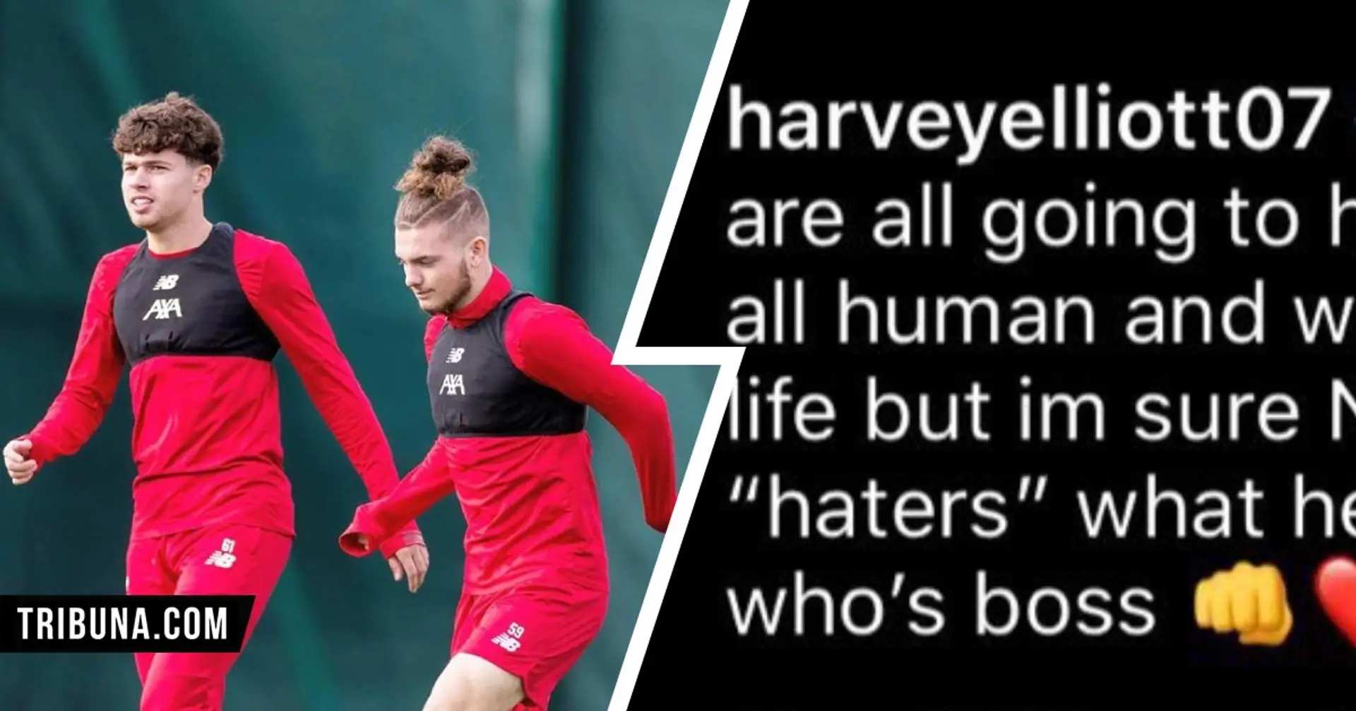 'All keyboard warriors - Neco will show them who's boss!': Harvey Elliott backs his friend in strong message