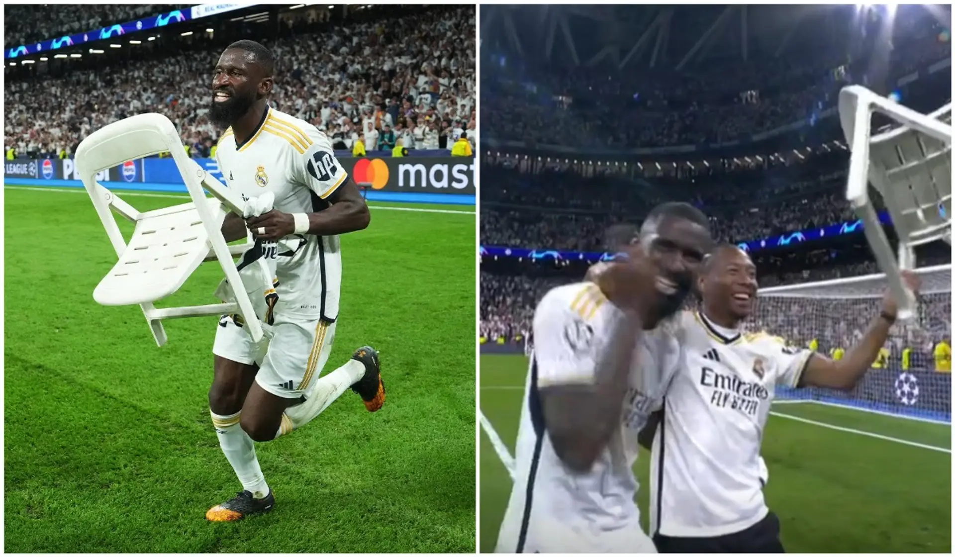 Why was Rüdiger celebrating with chair after the Bayern win? Not only emotions - there's a whole story here