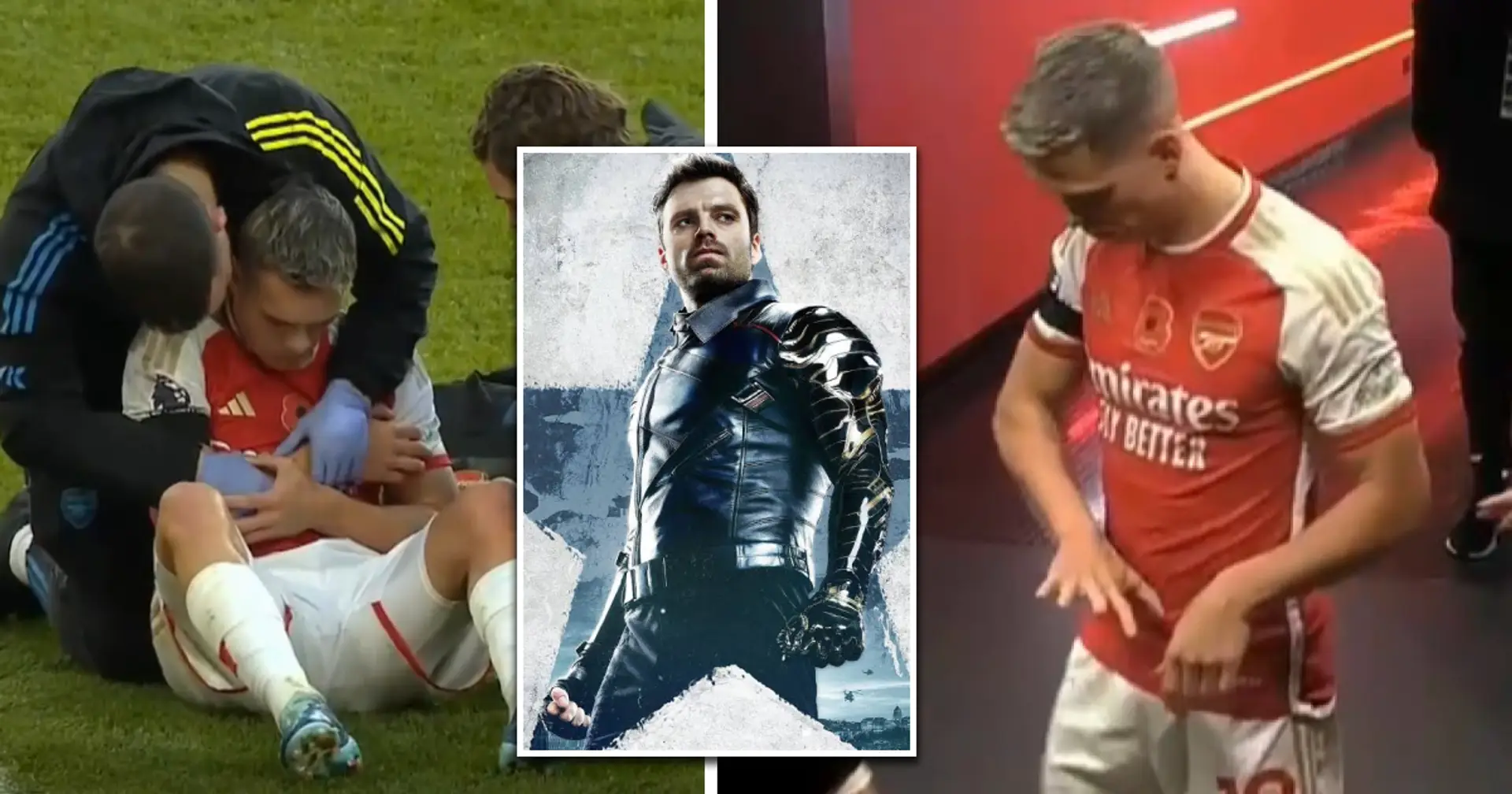 'Leo coming out for the 2nd half': Arsenal fans react to Trossard injury with Winter Soldier picture