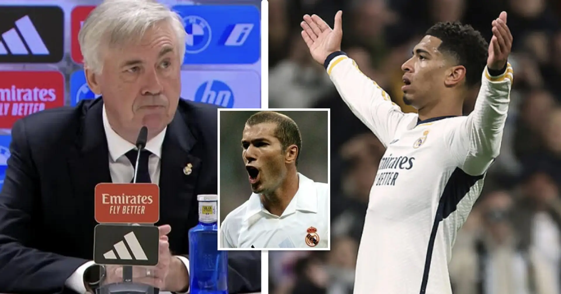 Carlo Ancelotti explique la différence entre Jude Bellingham et Zinedine Zidane