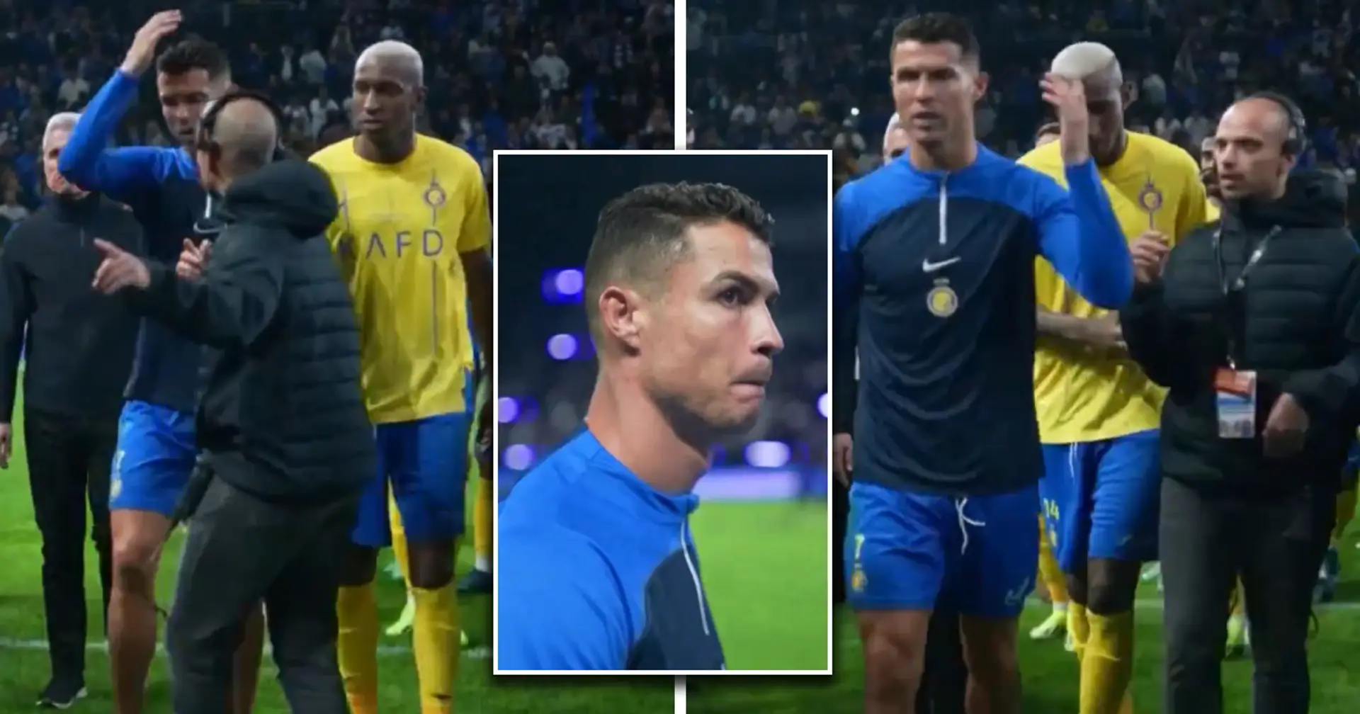 Cristiano Ronaldo spotted in angry exchange with official after Al Nassr defeat 