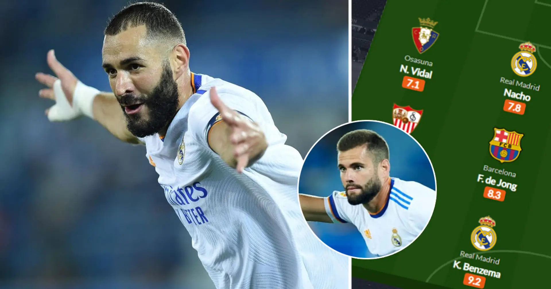 Brace hero Benzema and more: 3 Real Madrid players in WhoScored's team of the week