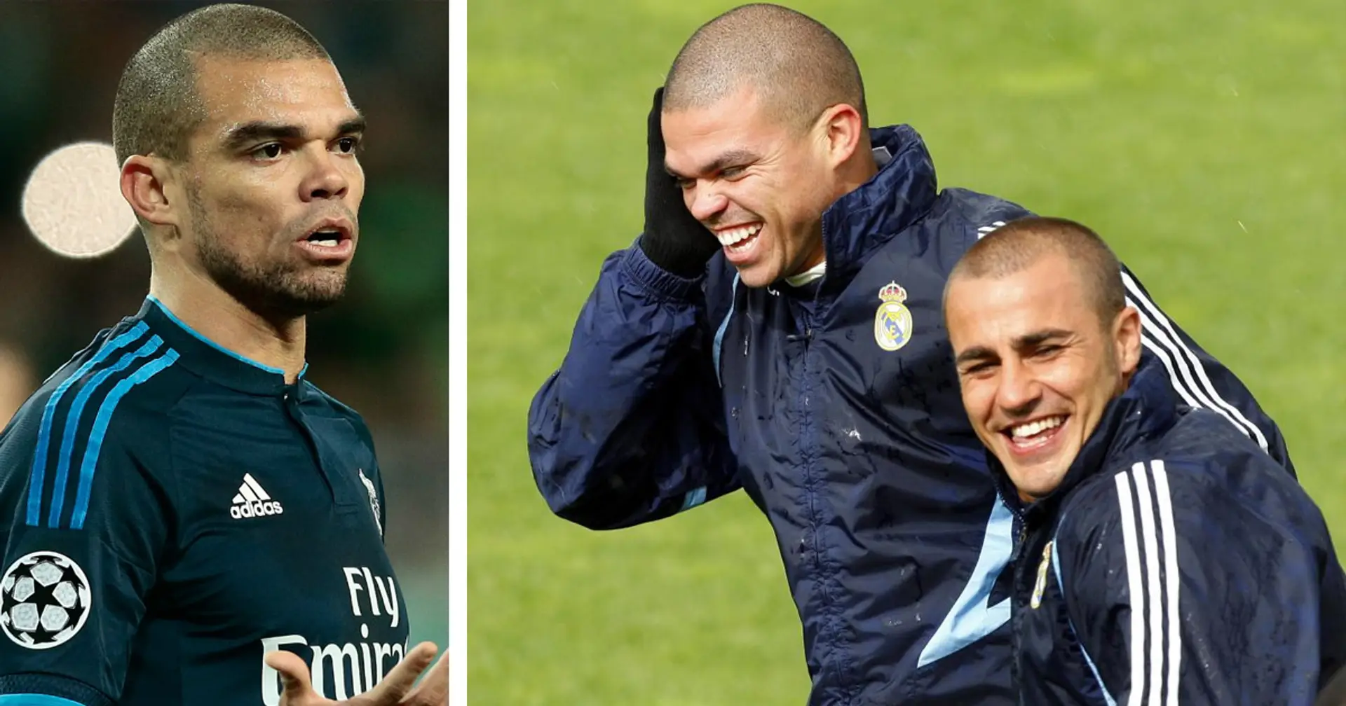 Pepe opens up on funny interaction between him and Cannavaro in his first days at Madrid