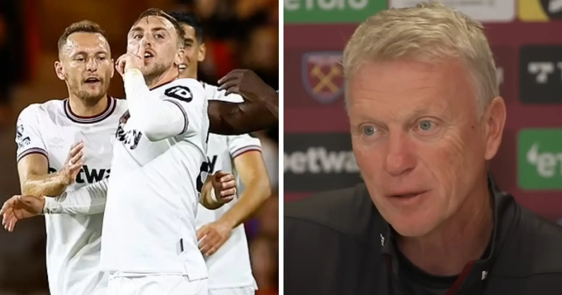 'You go and you score': David Moyes praises Jarrod Bowen for his reaction to foul chants directed at his girlfriend 
